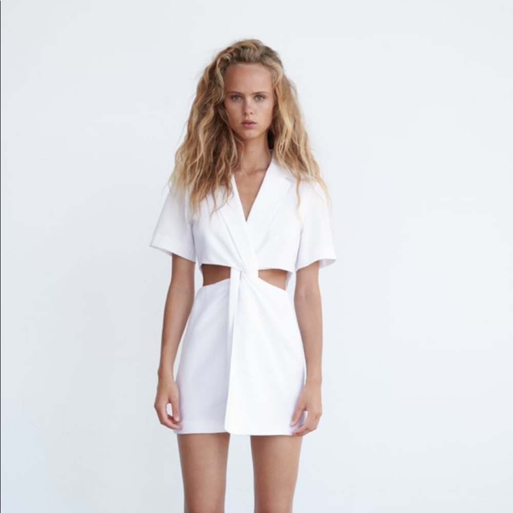 Zara Cut Out Blazer Dress